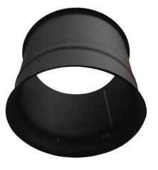 Raccord boisseau horizontal Ø150mm noir