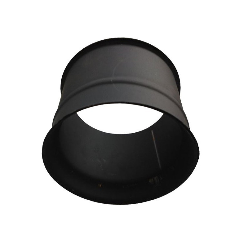 Raccord boisseau horizontal Ø150mm noir