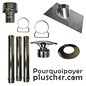 Kit création de conduit intérieur mural DP80 - 3m