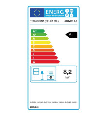 Poêle à pellet étanche Termovana LOUVRE/LISA 9.0 Rouge