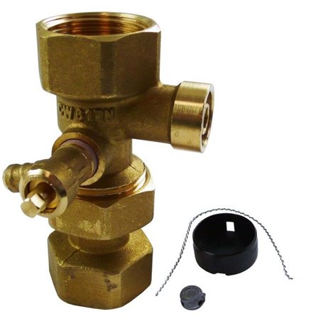 Raccord d'arrêt pour vase d'expansion ¾'' avec vidange