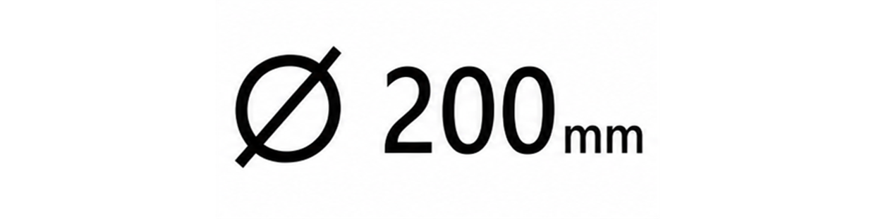 Diamètre 200mm